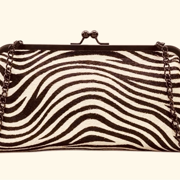 Patricia Nash Brown Gorgeous Zébra Haircalf Collection Set (Clutch & Wallet) - Picture 3 of 10